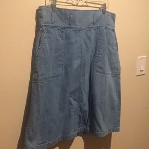 Who What Wear denim skirt